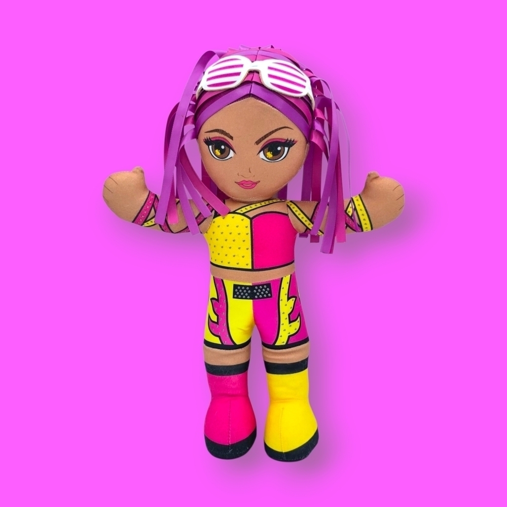 WWE Tag Team Superstars Sasha Banks Plush Talking Toy